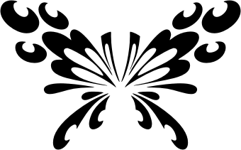 Tribal Butterfly. Free vector clipart sample for vehicle graphics ...