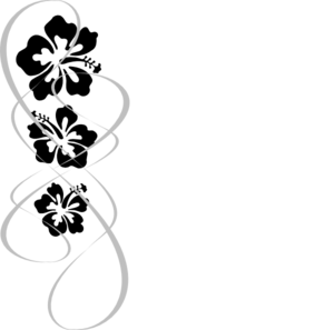 Hibiscus Swirl clip art - vector clip art online, royalty free ...