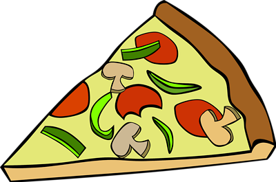 Free Stock Photos | Illustration Of A Slice Of Pizza With Toppings ...
