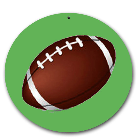 Printable Football Sticker / Label Customizeable by ROUNDLABELSHOP