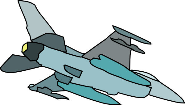 Military Fighter Plane Clip Art - vector clip art ...