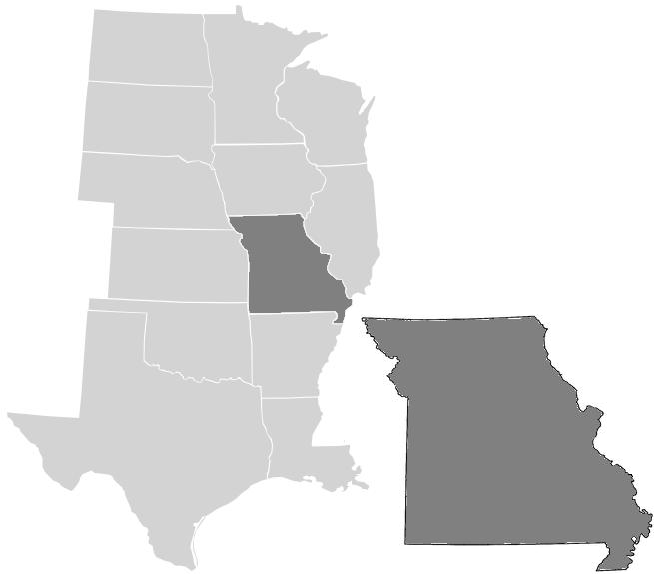 US Central Temples Outline Map with Missouri highlighted.PNG ...