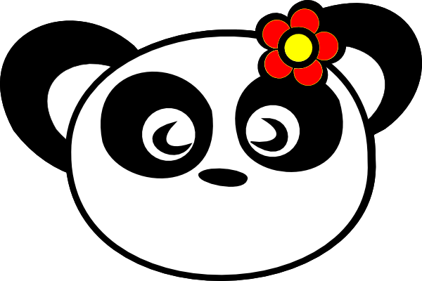 panda head clip art - photo #24