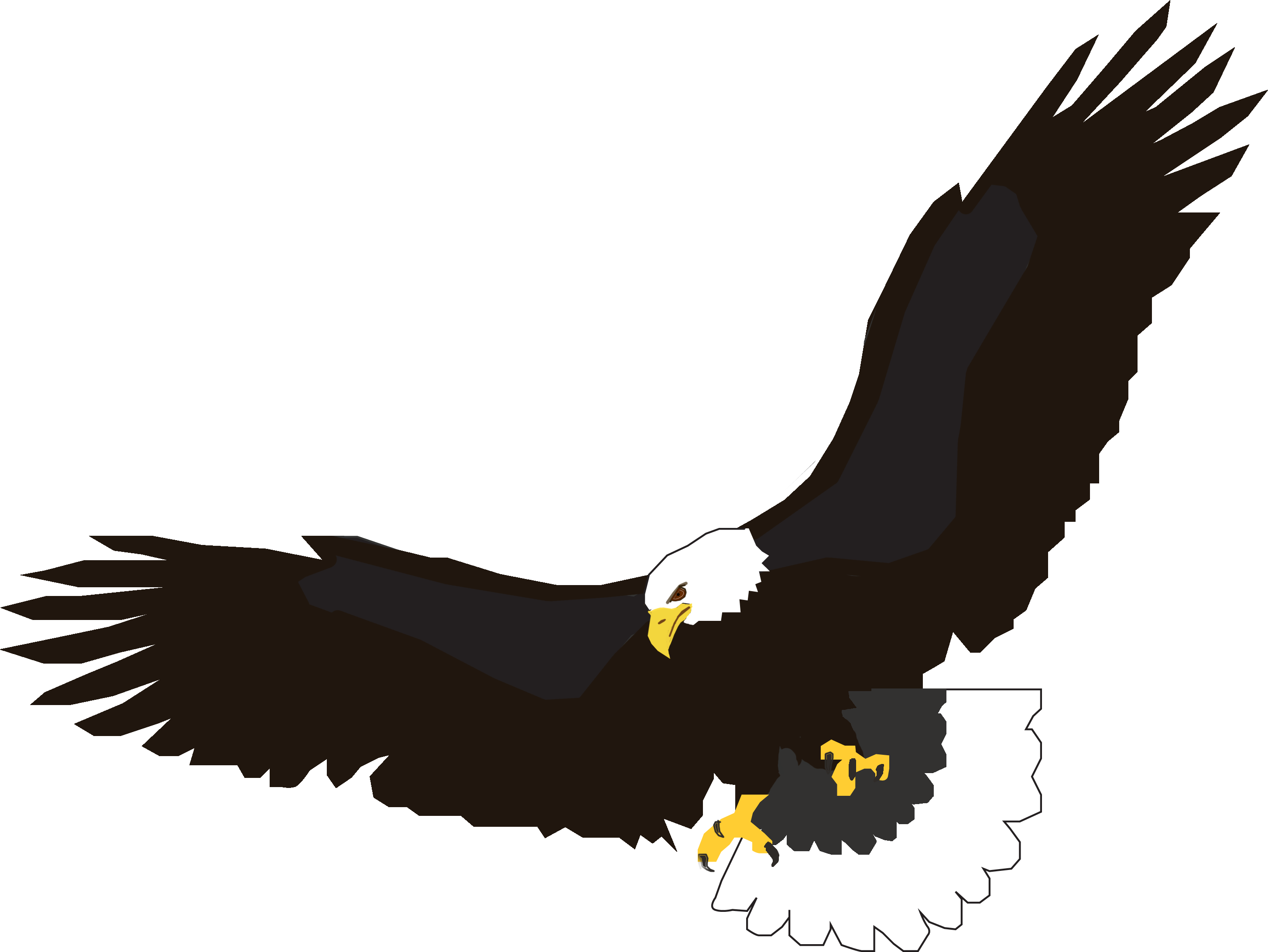 soaring eagle clip art free - photo #4