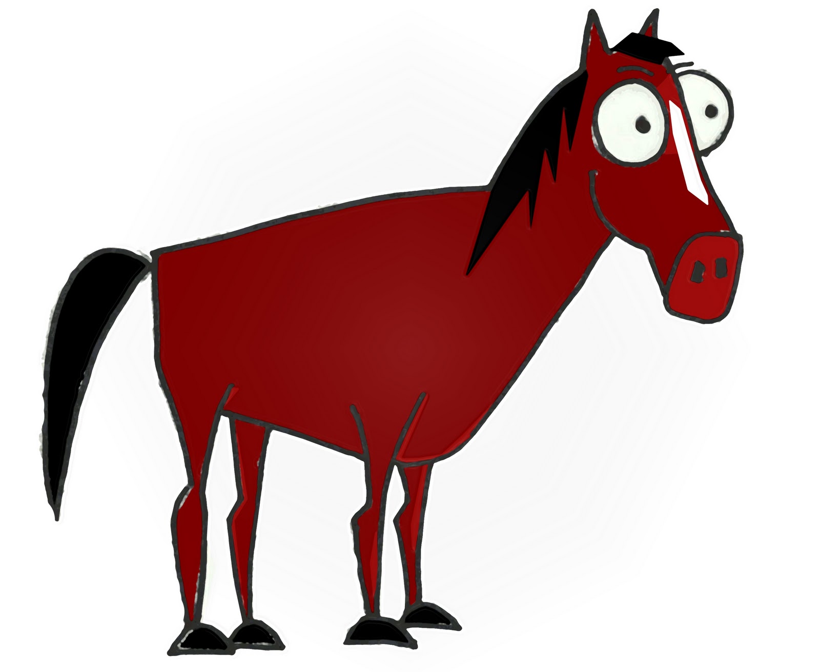 Cartoon Drawings Horses