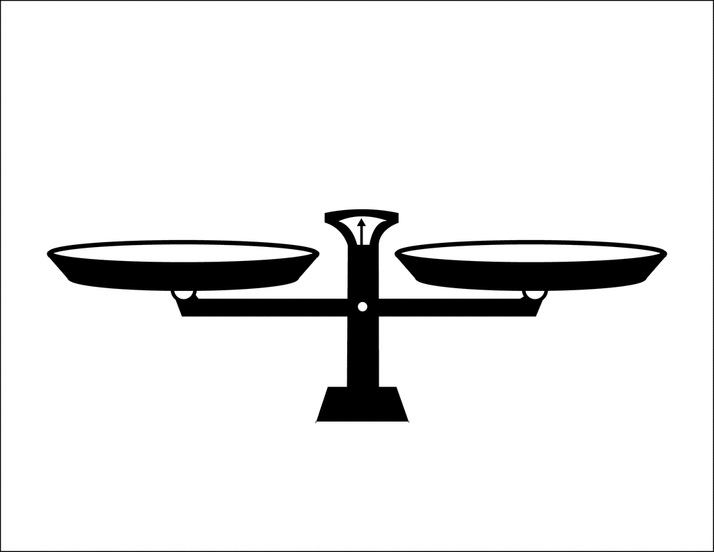 Pan Balance Scale Clipart