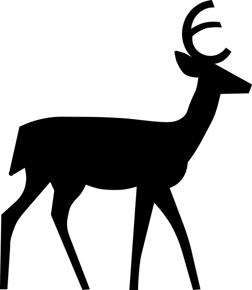 Stag Head Silhouette Vector Clipart - Free to use Clip Art Resource