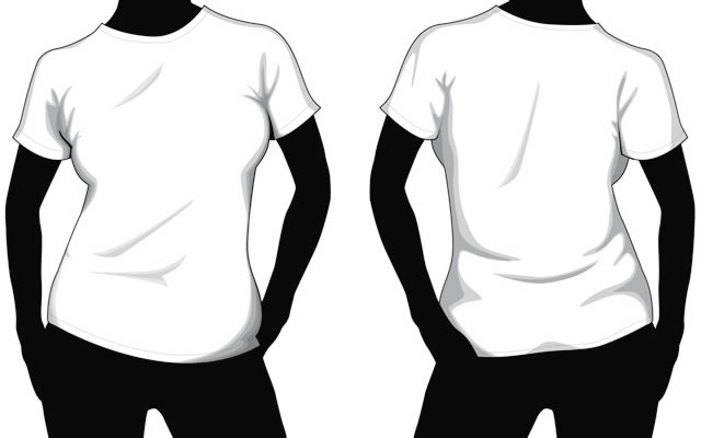 Collection of Blank T-Shirt Mockup Templates