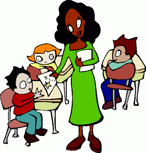 Free clipart teacher and student