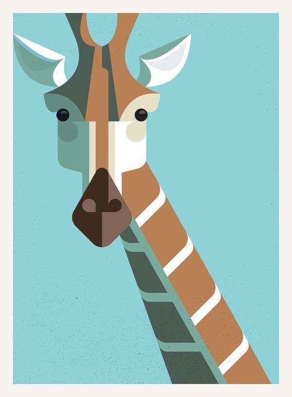 Illustration / Giraffe Portrait — Designspiration #167247 on Wookmark