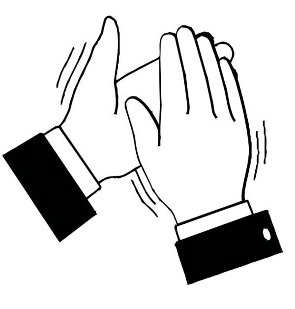 Clapping Hands Coloring Pages | Best Place to Color