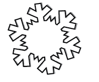Snowflakes Outline - ClipArt Best