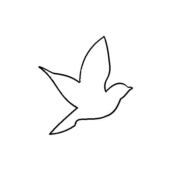 Bird Outline | Bird Template, Bird ...