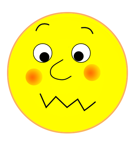 Clipart embarrassed smiley face