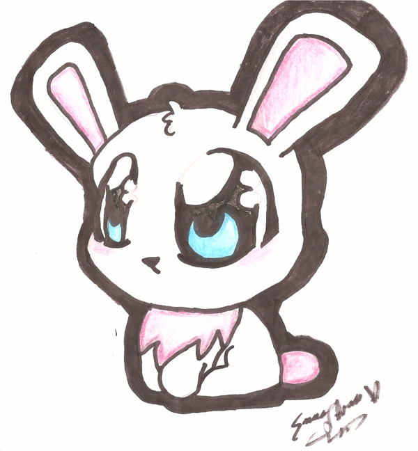 Cute Bunny Drawing Photo Album - Jefney