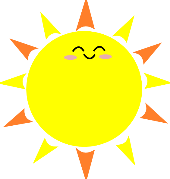 Cute Happy Sun Clipart