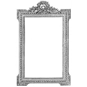 Antique French Picture Frame Clip Art Image - Polyvore