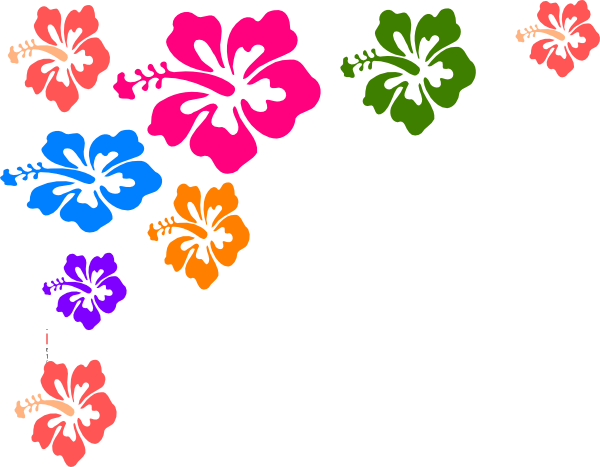 Hawaiian Flower Clip Art Borders - Free Clipart Images