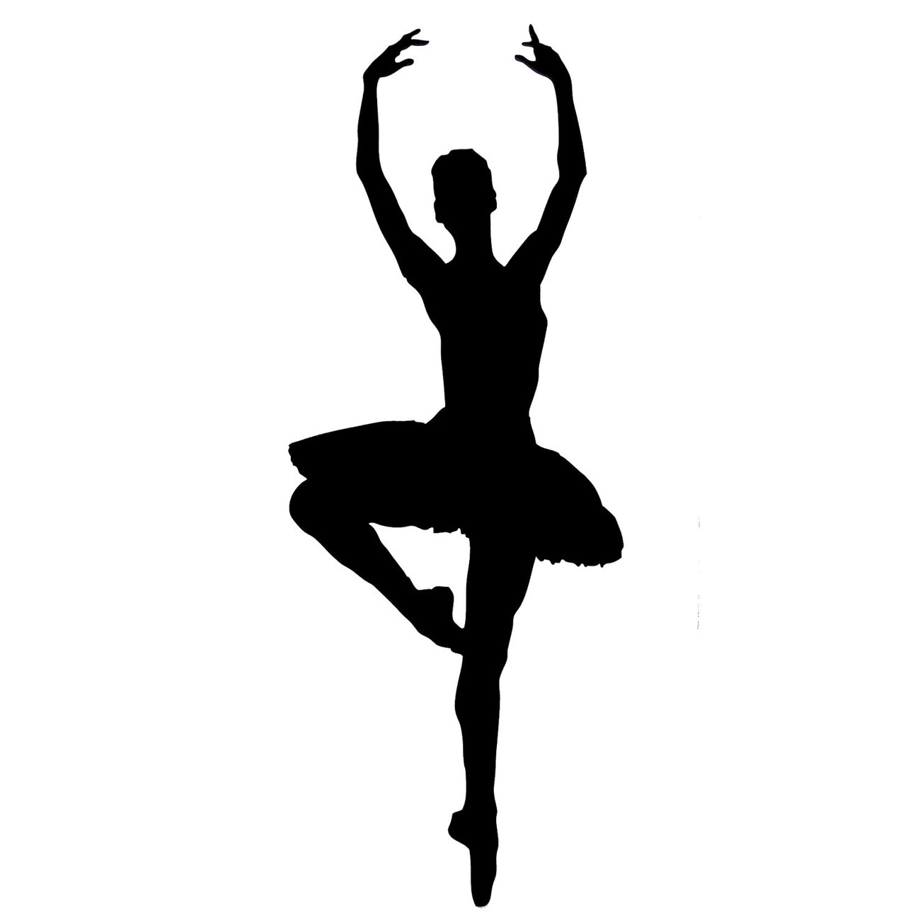 ballerina silhouette Colouring Pages