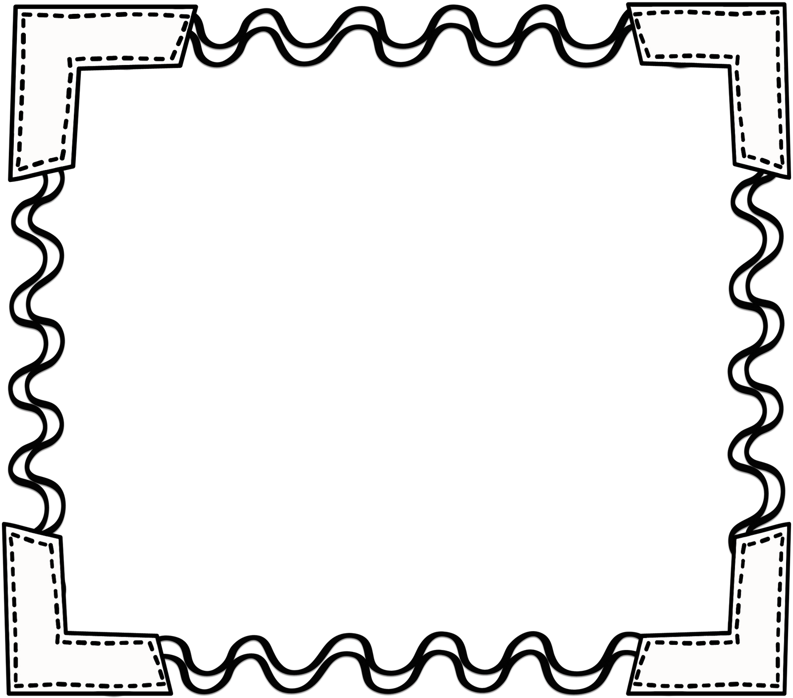 School Border Clipart Black And White - Free ...