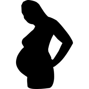 Pregnant Woman Silhouette clip art - vector clip art online ...