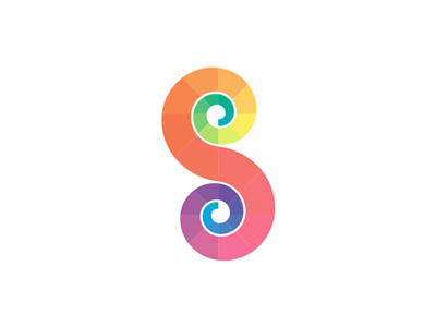 S letter mark + spirals logo design symbol by Alex Tass, logo ...