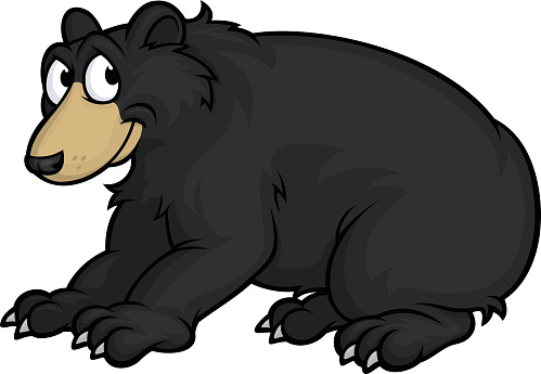 American Black Bear Clip Art, Vector Images & Illustrations