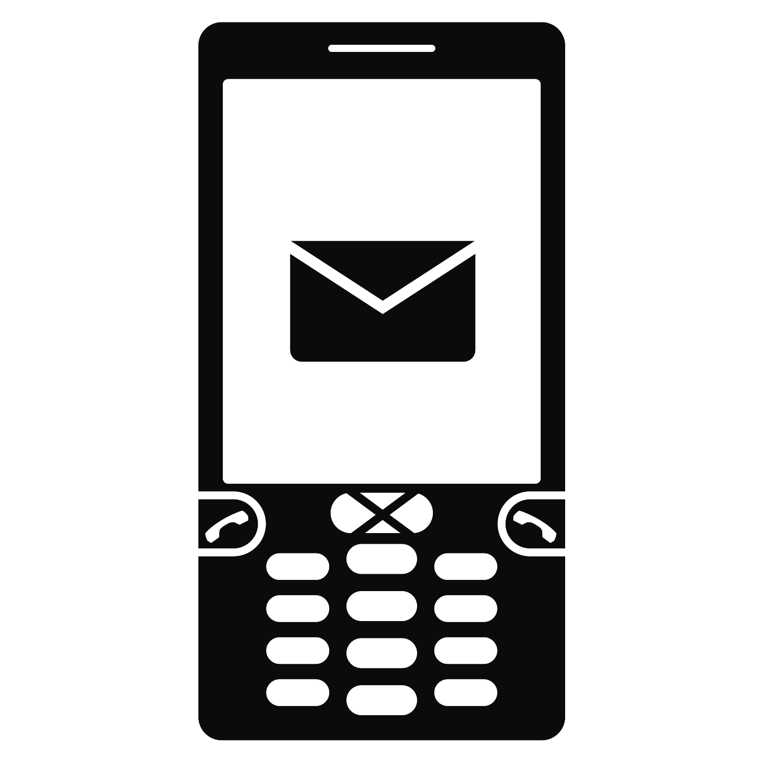 Cell phone clipart vector