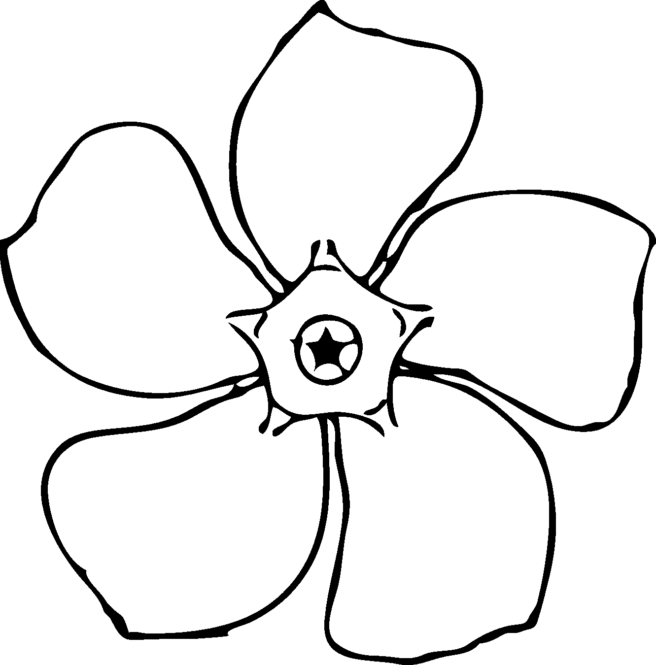 Flower Drawing Black And White - Drawing And Sketches