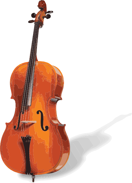 Cello Cartoon Clipart