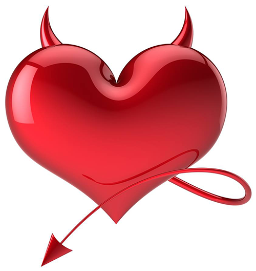 Devil Heart - Facebook Symbols and Chat Emoticons