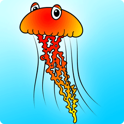 Draw a Cartoon Jellyfish