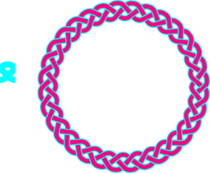 Pink & Blue Celtic Knot Clip Art - vector clip art ...