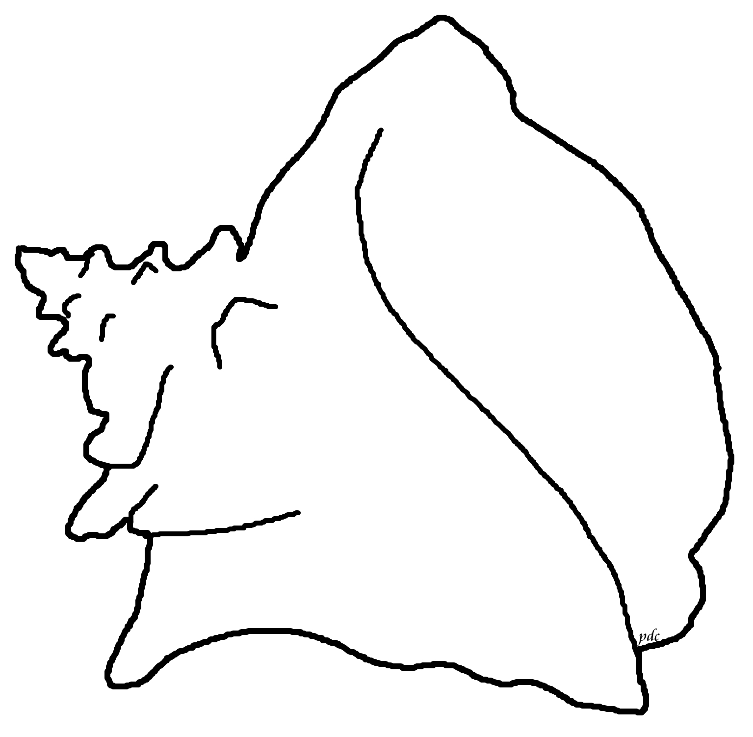 Queen -or Pink- Conch Coloring Page | Seashells by Millhill