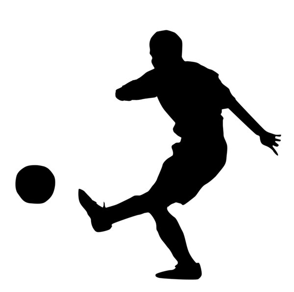 A Person Kicking A Soccer Ball | Free Download Clip Art | Free ...