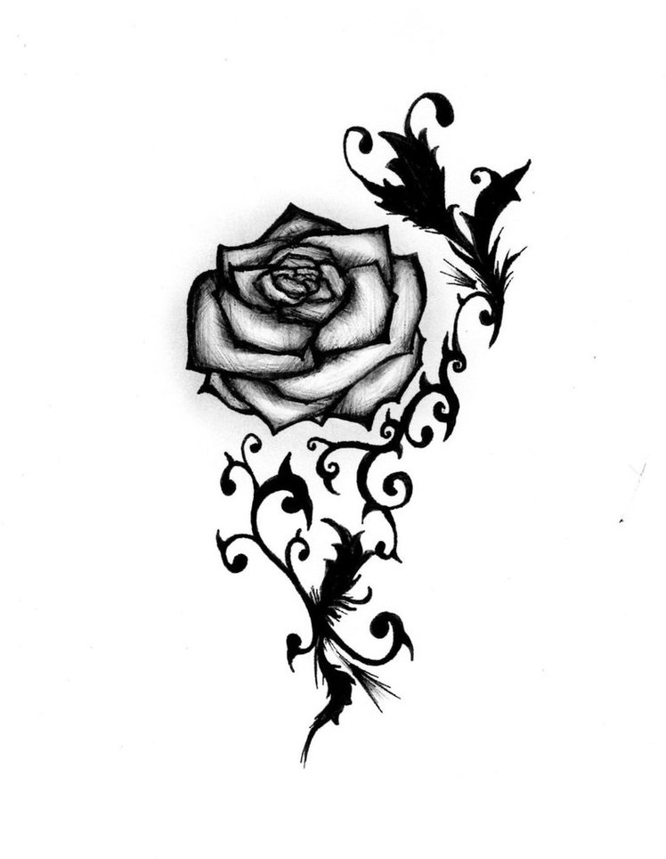 Tattoo Rose Designs Clipart - Free to use Clip Art Resource