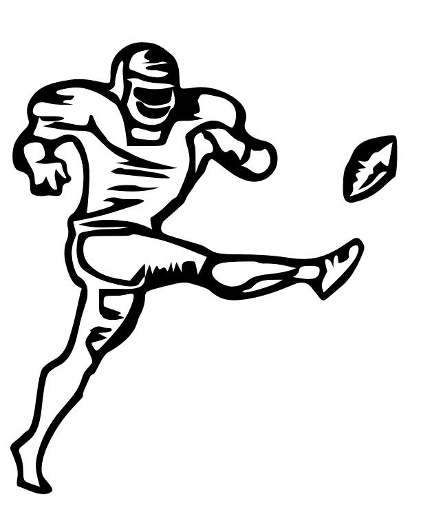 Football, Coloring and Coloring pages