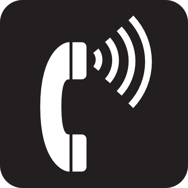 Telephone Black And White Clipart