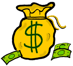 Bags of money clipart