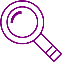Purple magnifying glass 2 icon - Free purple magnifying glass icons