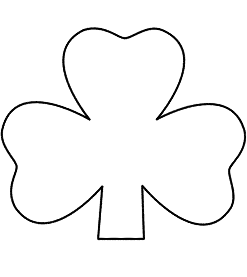 St Patrick Day Shamrock Coloring Pages - AZ Coloring Pages