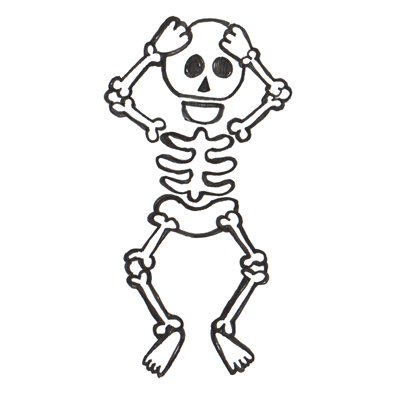 How to Draw Cartoon Skeletons with Step by Step Drawing Lesson for ...