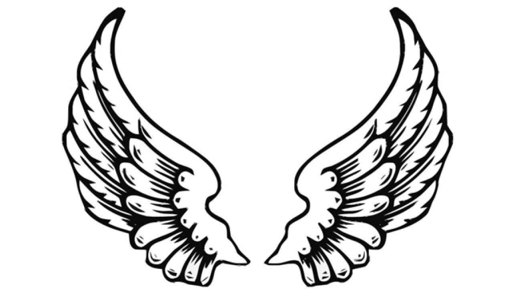 Easy To Draw Angel Wings - Drawing Pencil