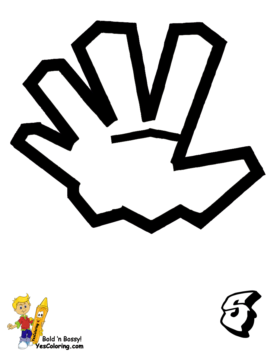 Printable Sign Language Alphabet | Graffiti | Free | ASL ...