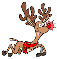 Christmas reindeer clipart images