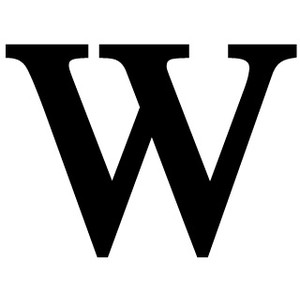 The letter w clipart