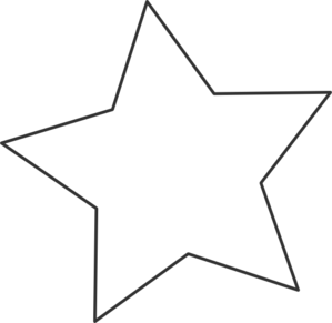 Star Black And White Clipart