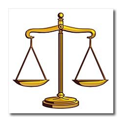 Scale of Justice Symbol (gold) - 8x8 Iron On Heat ... - ClipArt ...