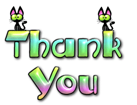 Cat Thank You Clipart