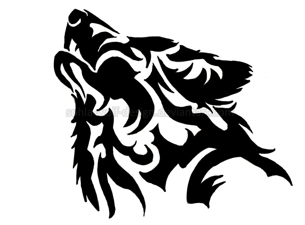 Howling Wolf Head Tattoo Design by Sohla-wolf-design on DeviantArt